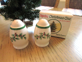 Spode Christmas Tree Salt &amp; Pepper Shakers w/stoppers - $14.80