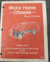 1978 1979 Dodge M300 M400 500 Front Sect Motor Home Chassis Parts Catalog Manual - $39.99