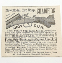 Antique 1881 John P Lowell &amp; Sons Shotgun Advertisement 2 x 2 Boston Eph... - $369.57 MXN