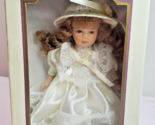 DG Creations Doll Ornament Porcelain Poseable European Style Blonde Ivor... - $13.81