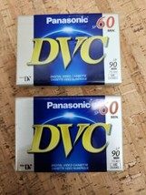 2 Panasonic DVC Mini DV SP 60 LP 90 AY-DVM60EJ Digital Video Cassette NE... - $19.79