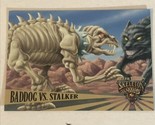 Skeleton Warriors Trading Card #76 Bad dog Vs Stalker - $1.97