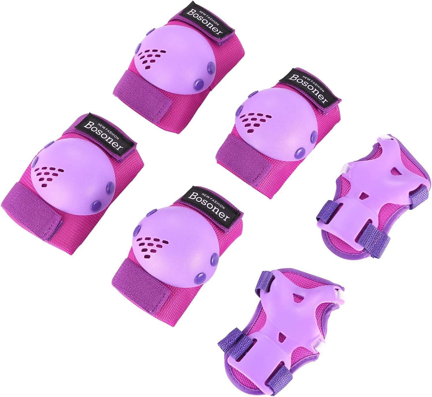 Bosoner Kids/Youth Knee Pads Elbow Pads Wrist Guards Set For 3-15 Years,... - $35.99