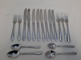 17 Pcs Oneida Stainless Flatware Seymour ~ Salad - Fork - Knives - Spoon... - $42.52