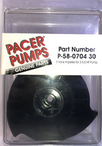 Pacer P-58-0704 30 Polyester Black 3-Vane Replacement Pump Impeller - $44.43