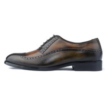 Genuine Leather Handmade Oxford Shoes Men - Aurelio - VV108 - £94.90 GBP