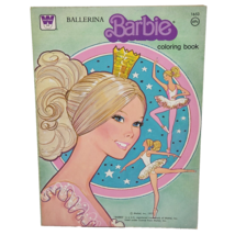 Vintage 1977 Whitman Mattel Ballerina Barbie Coloring Book New Old Stock - £29.75 GBP
