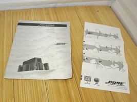 BOSE Acoustimass 15 Home Theater System Owners Guide Manual & Cube Speaker Sheet - $13.99
