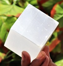 Large Selenite Crystal Cube Handmade Crystal Home Office Decorative Crys... - $101.75