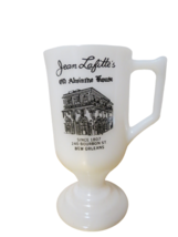 Jean Lafittes Old Absinthe House New Orleans Milk Glass Footed Pedestal Cup - £13.92 GBP