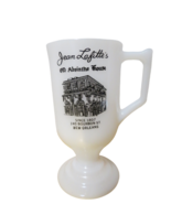 Jean Lafittes Old Absinthe House New Orleans Milk Glass Footed Pedestal Cup - £14.15 GBP