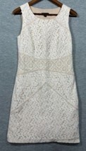Willi Smith Ivory Lace Women’s Dress Sleeveless Shift Size 4 - $161.22 MXN