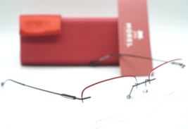 New Morel Lightec 30221L NR11 RED-BLACK Authentic Eyeglasses Frame 57-17 France! - £291.48 GBP