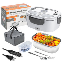 Electric Lunch Box 60-80W Food Heater for Adults, 12/24/110V Portable Lu... - $104.39