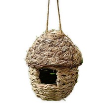 Hand-Woven Grass Haven: A Safe and Cozy Retreat for Birds - £9.60 GBP+