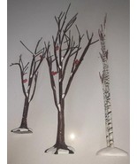 Lot Of (3) Department Dept 56 Trees Cardinals Christmas Village Terrain ... - €19,30 EUR