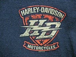 HARLEY DAVIDSON Motorcycles Men&#39;s T-Shirt Size XL HARBOR TOWN, Manitowoc... - $22.95
