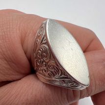 Vintage Old Beautiful USSR Ring Silver 875 Soviet Jewelry Men's Stamp Si... - $140.00