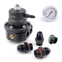 6AN Fuel Pressure Regulator Kit - with Return Universal and Adjustable |... - £85.65 GBP