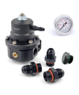 6AN Fuel Pressure Regulator Kit - with Return Universal and Adjustable |... - £85.13 GBP