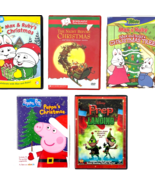 Peppa Pig Prep and Landing Max Ruby Scholastic 5 Kids Christmas DVD Bund... - $31.88