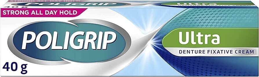 Poligrip Ultra Fresh Denture Adhesive Cream 40g - $10.69