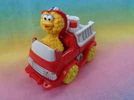 2005 Mattel Sesame Street Muppets Die Cast Big Bird Fire Truck - as is - chipped - $3.31