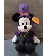 Mickey Mouse Halloween Plush 9&quot; Bat Top Hat and Purple Cape - €10,92 EUR