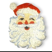 Santa Claus Plastic Popcorn Hanging Decor 16&quot; WINKING Smiling Grannycore... - $60.76