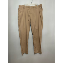 BP Mens Chino Pants Khaki Tan Drawstring Elastic Waist Flat Front Pocket... - £19.13 GBP