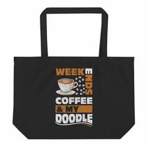 Weekends Coffee &amp; my doodle tote bag - £21.54 GBP