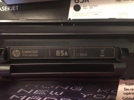 2 Virgin Empty HP 85A Laser Toner Cartridges CE285A Genuine HP Guaranteed - $14.25