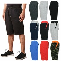 Men’s Sweat Jogger Shorts Casual Summer Lounge Gym French Terry Shorts N... - $13.47