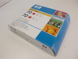Genuine HP 70 Red Ink Cartridge CB347A Twin Pack Exp. 2010 - $41.66