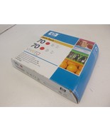Genuine HP 70 Red Ink Cartridge CB347A Twin Pack Exp. 2010 - $793.18 MXN