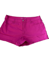 Women&#39;s Old Navy High Rise, Zip Fly, Stretch, Fuchsia Shorts Size 22 NWT - £18.32 GBP