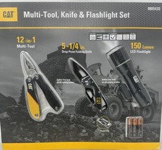 CAT, Multi-Tool, Knife &amp; Flashlight Utility Compact Set | Camping Sports  - £38.55 GBP