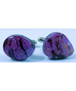 Purple Quartz Egg Shaped Cufflinks - $48.51