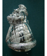 REED &amp; BARTON ~  SILVERPLATE ~ ROTATING  MUSIC BOX &quot;SANTA IS COMING TO T... - £35.56 GBP
