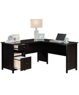 Black L-Shaped Desk for Corner &amp; Home Office | Computer Table - $6,237.53 MXN