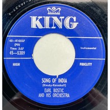 Earl Bostic Song of India / Lets Move Out 45 Rhythm and Blues King 5309 - $9.88