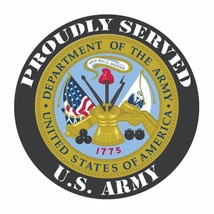 Proudly Served US Army Sticker -  Military Bumper Sticker  / Decal - £2.86 GBP