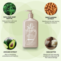 Hempz Koa & Sweet Almond Smoothing Herbal Body Moisturizer, 17 Oz. image 7