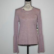 Max Studio Women&#39;s Bell Sleeve Merino Wool Sweater Top size M NWT - £35.23 GBP