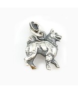 Siberian Husky Dog Charm 3-d Solid Sterling Silver - $923.35 MXN