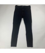 Hollister California Womens Mid Rise Jeans Size 7R W28 L28 Black Dark Wash - $256.98 MXN