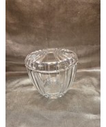 Vintage 24% Lead Cut Crystal Bowl Clear Candy Dish With Lid Germany - £13.04 GBP