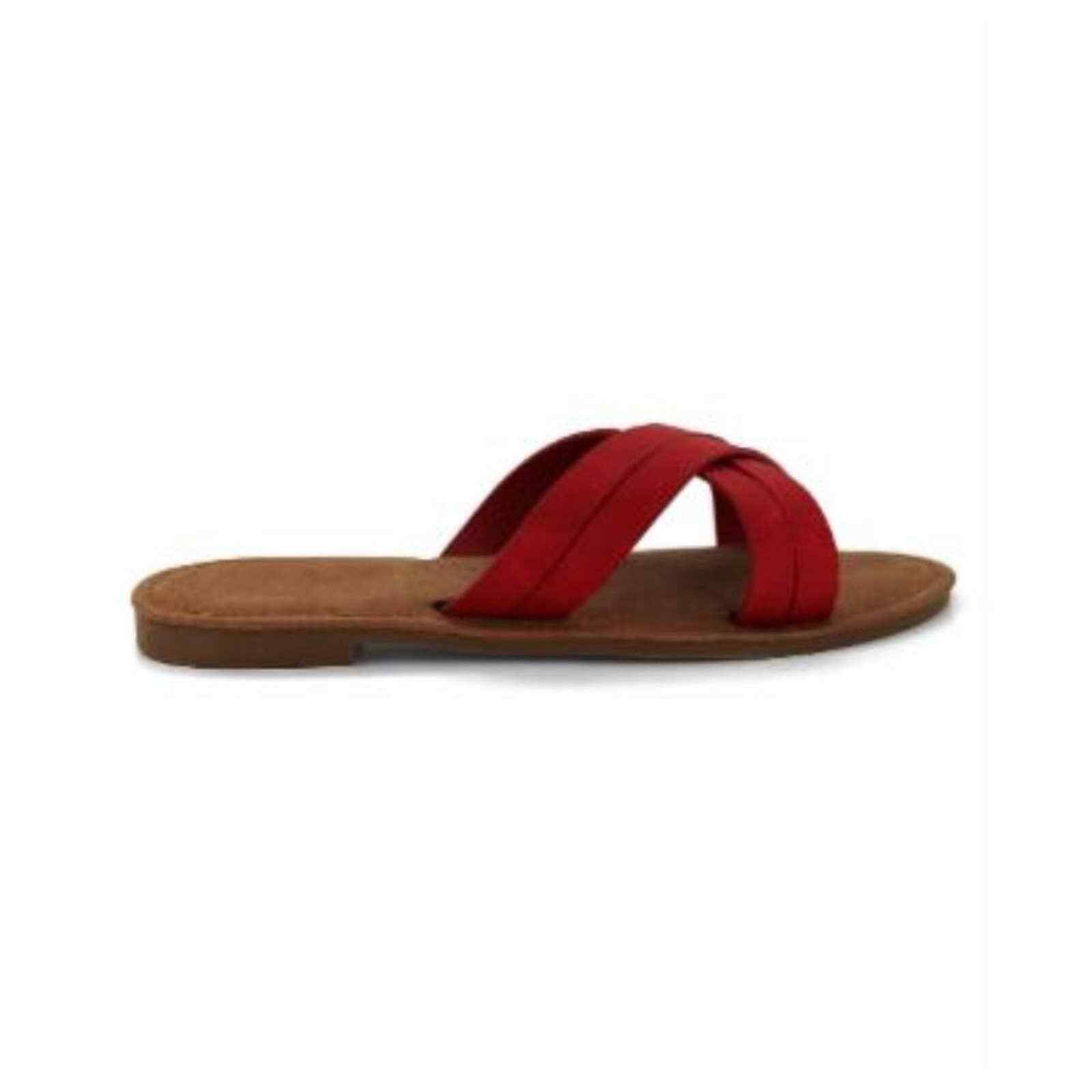 Primary image for Seven7 Red Tia Slide Sandal Sz 9