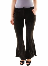 One Teaspoon Womens Pants Wide Leg Soft Black Velvet Size S - £46.62 GBP