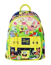 SpongeBob 11&quot; Faux Leather Mini Backpack - A21343 - £59.24 GBP